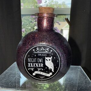 Night Owl Elixir Decorative Bottle
